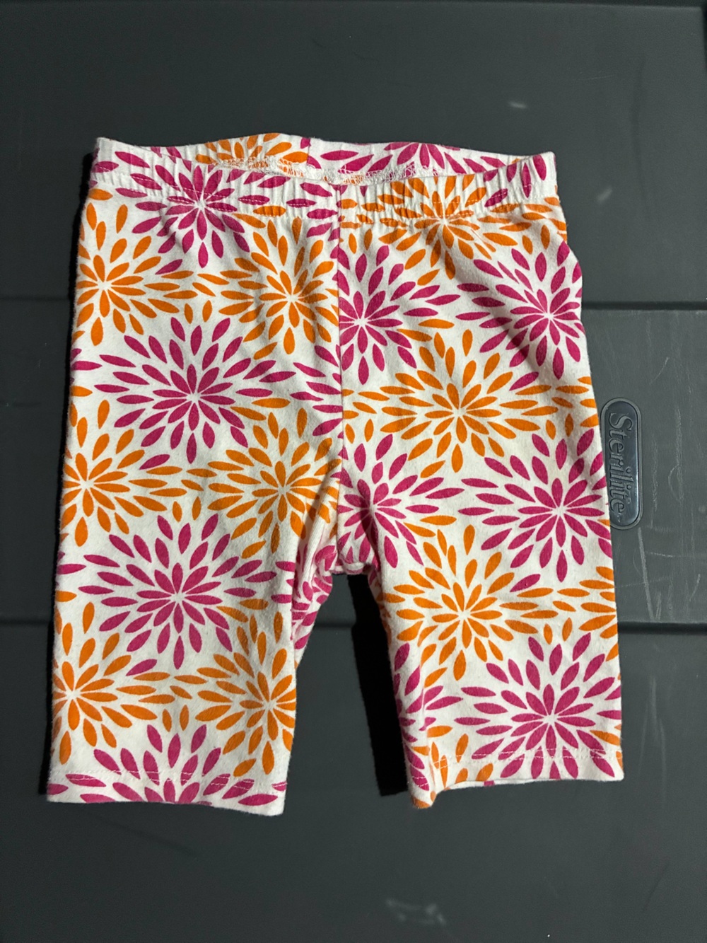 jumping beans White Shorts with Pink & Orange Floral Burst